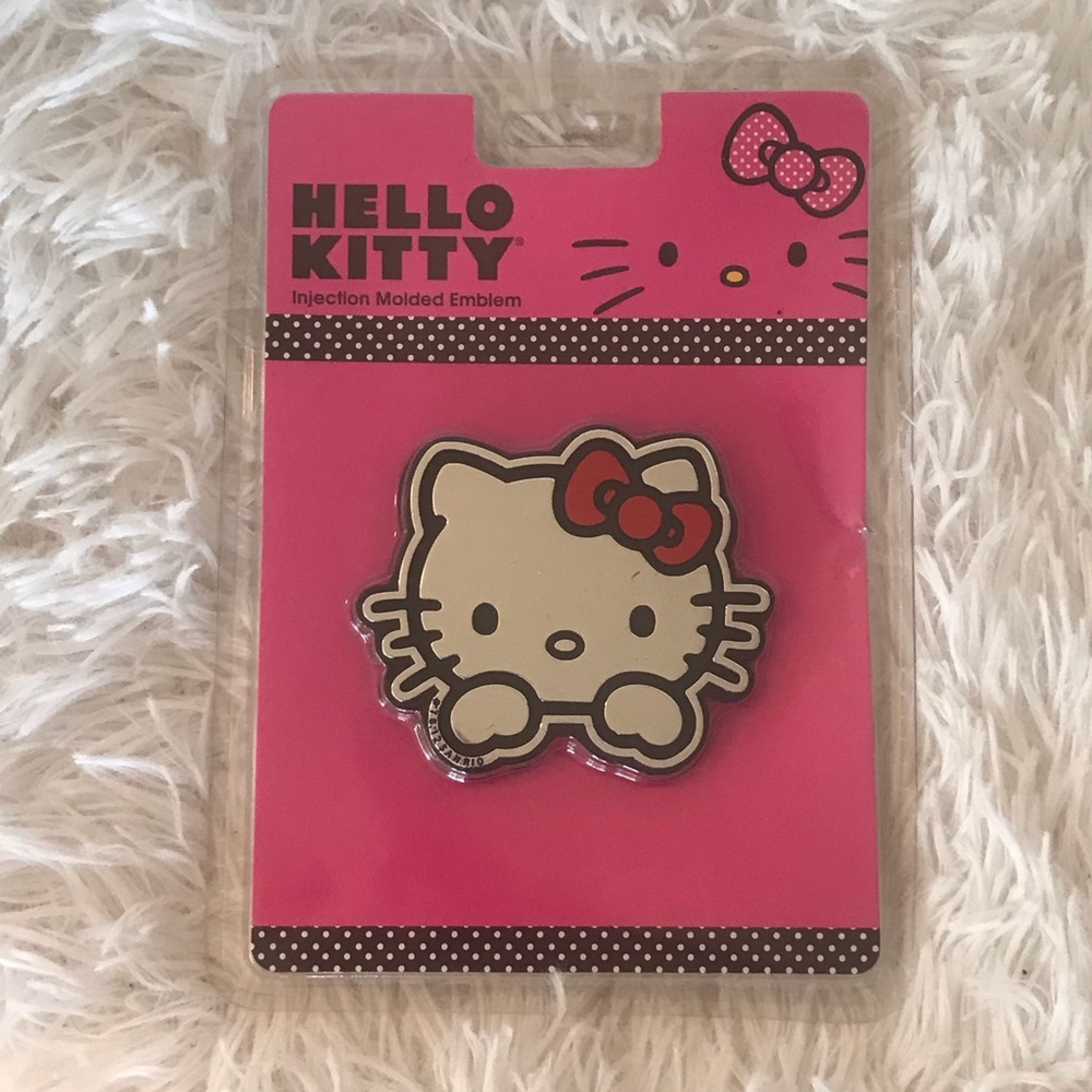 NWT cute hello kitty stuck on emblem